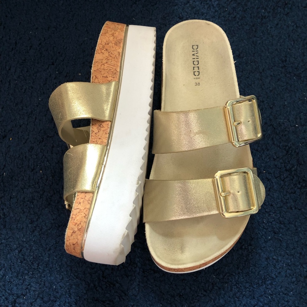 H&M Faux Leather Platform Sandal